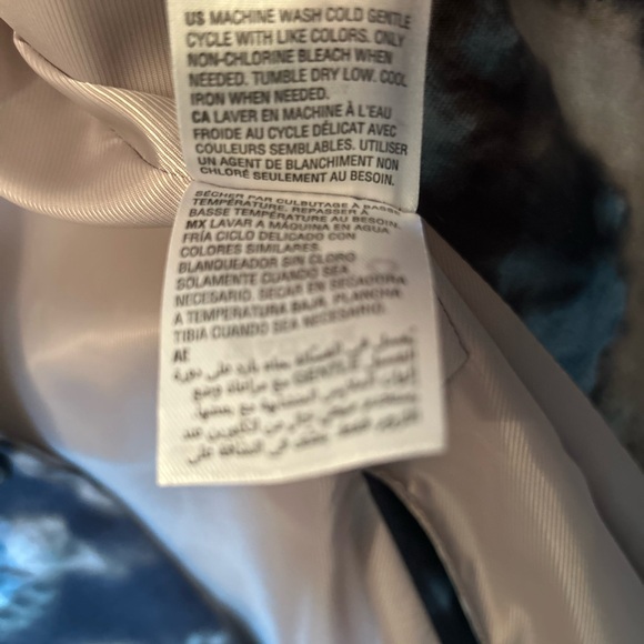 International Concepts slim fit size L tie dye satin feel blazer NWT blue/grey - Picture 5 of 9